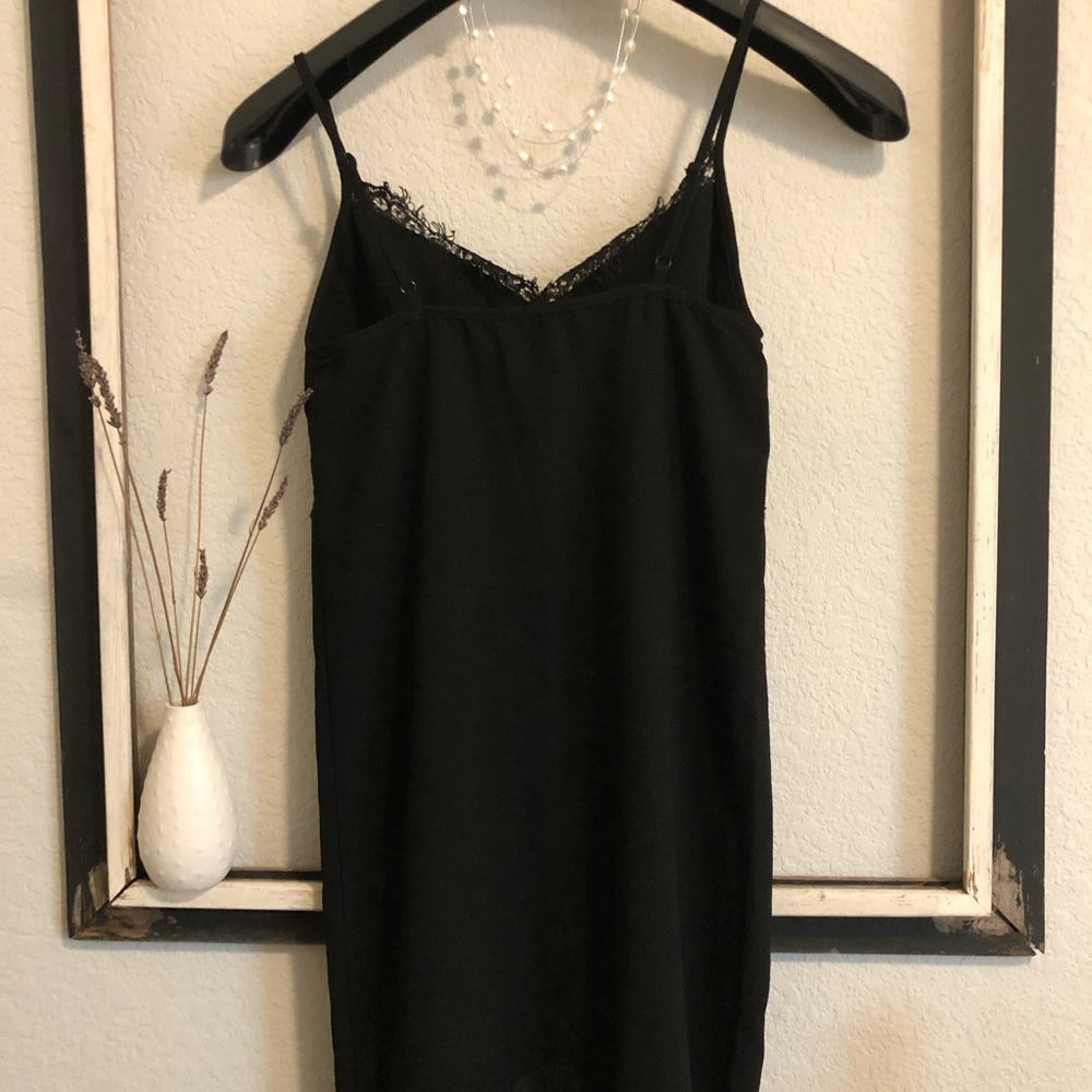 Black dress+Lace+ Black +Spaghetti strap+SZ Small - Picture 4 of 8